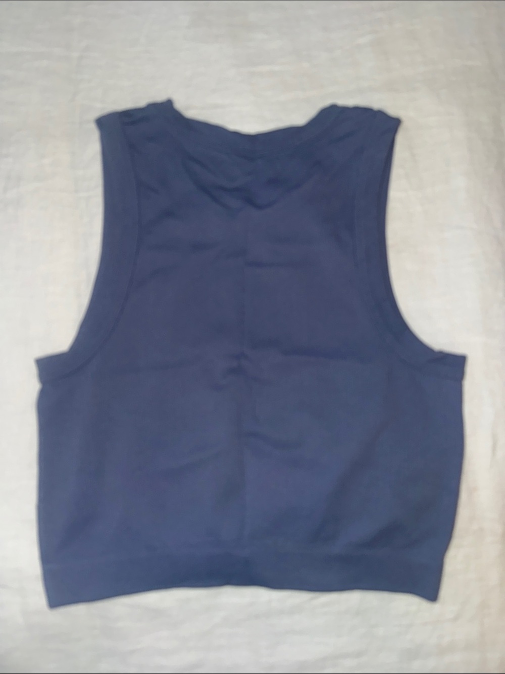 PacSun Blue Ribbed Cropped Tank - Picture 2 of 2